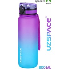 Die Grup Uzspace 800ML -Yeni Ebat-Çift Renk Softtouch Tritan Su Matarası