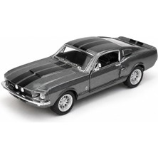 Die Grup Kinsmart 1:38 1967 Shelby GT500 Çek Bırak Die-Cast, Açılabilir Kapılı Koleksiyonluk Klasik Spor Araç KT5372D