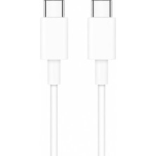 Die Grup Hepu Nova Series HP-NYK002 Type-C To Type-C 60W Hızlı Şarj ve Veri Transfer Kablosu (1 Metre) – MacBook iPad Android ve Type-C Cihazlarla Uyumlu, Isıya Dayanıklı Beyaz