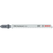 Die Grup Bosch Professional 5 x Dekupaj Testere Bıçağı T 101 Aıf Clean Sert Ahşap Için (Sert Ahşap, Düz Kesim, Dekupaj Testeresi Aksesuarı)