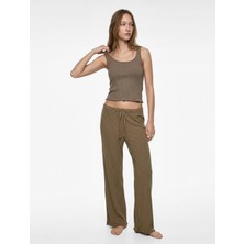Die Grup U Yaka Kolsuz Fitilli Atlet Pijama Üstü