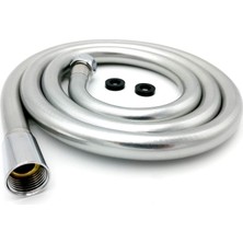 Die Grup Xcel Home Wras 1,5 M Düz Bağlantı Pürüzsüz Inci Gümüş Pvc Esnek Kink Anti-Kink Duş Hortumu Katı Bağlantılı (Ürün Kodu: SH150-SIL-WRAS Snl)