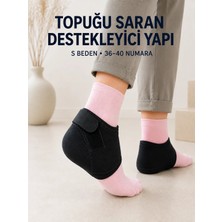Alkasaz Topuk Destek Çorabı S Beden 36-40 Ayarlanabilir Cırtlı Günlük Kullanım