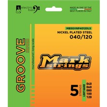 Die Grup Mark Bass Groove Nickel Plated Steel 40-120 5 Bas Teli