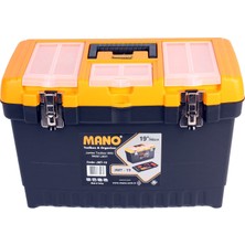 Die Grup Mano Jmt/19 Organizerli Jumbo Metal Kilitli Takım Çantası, Polipropilen, Siyah/sarı, 19 ’’