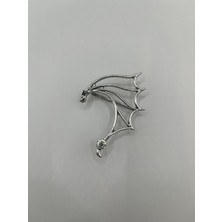 AG23 Tasarım Yarasa Sol Kulak Rave Techno Tekno Earcuff Küpe