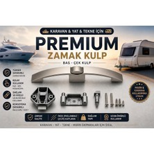 Cambrosa Zamak Bas-Çek Kulp 160 mm Inox Kaplama Karavan ve Yat Mobilya Dolap Kulp Seti