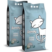 Esranın Dünyası Sandy Marsilya Sabunu Kokulu Topaklanan Kedi Kumu 2X10KG