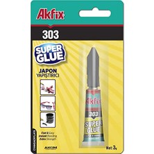 Esranın Dünyası 303 Süper Japon Yapıştırıcısı, Hızlı Kuruyan Siyanoakrilat, Metal Cam Kauçuk Plastik Için Güçlü Yapıştırıcı, 3g
