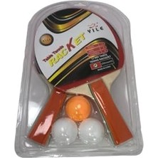 Esranın Dünyası Yıle Monarty Masa Tenisi Raketi Seti, 2'li Raket ve 3 Top, Pvc Ambalaj, Allround Stil