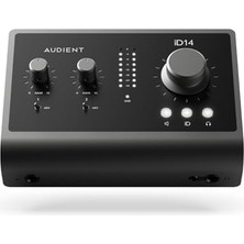 Esranın Dünyası ID14 Mkıı Ses Kartı, A Sınıfı 2 Kanal Preamp (Yüksek Performanslı USB Ses Arayüzü, Usb-C Bağlantısı, Monitör Karışımı ve Monitör Panning Fonksiyonu, 2 Kulaklık Çıkışı), Siyah