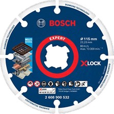 Esranın Dünyası Bosch 1x Expert Diamond Metal Wheel X-Lock Kesme Diski 115 mm (Dökme Demir, Paslanmaz Çelik, Çelik, Demir Içermeyen Metalle, Ø 115 Mm, Aksesuar Küçük Avuç Taşlama Makinesi)