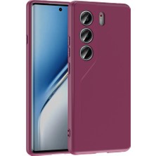 Tecno Camon 40 4g Uyumlu Zore Mara Lansman Kadife Iç Yüzeyli Silikon Kılıf - Lyon Tech