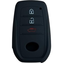 Esranın Dünyası Autohan Keys Toyota C-Hr, Camry, Corolla Cross, Prius, Prado, Rav4, Hilux ile Uyumlu Anahtar Kılıfı, Beyaz Mermer Desenli