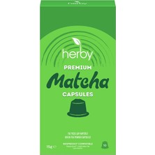 Zayka Herby Premium Matcha Toz Yeşil Çay Kapsüllü 10'lu 15 G