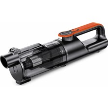 Bagajon Castu ST-126 Plus Max Araç Içi Süpürge 22.000PA Güçlü Vakum ve Üfleme Özelliği Kablosuz Taşınabilir 6.000 Mah Bataryalı Turuncu