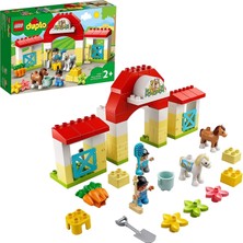 LEGO Duplo At Ahırı ve Midilli Bakımı 10951 Okul Öncesi Yaştaki Çocuklar Için At ve Midilli Ahırı Oyun Seti ve Eğitici Oyuncağı (65 Parça)