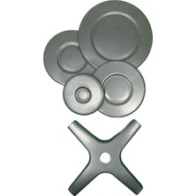 Cook-Lab 5'li Ocak Fırın Mat Bek Kapak Takımı Ankastre Set Üstü Emaye Takım (Profilo-Bosch-Siemens Uyumsuz) Mat