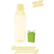Tupperware Süt Mısır 500 ml Suluk Matara Tuzluk Karabiberlik Çevre Dostu 2'li Set