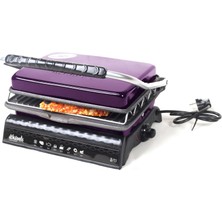 Dökümix Ultra Plus Organik Demir Döküm Izgara& Tost Makinası Lila Izgara Aparatlı,fırçalı,yağdanlık