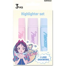 Miniso Disney Manga Prenses Lisanslı 3'lü Marker Set