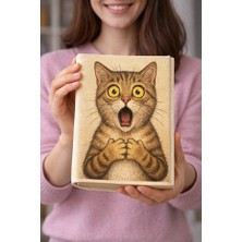 hg home&game Kedi Desenli Bez Kitap Kılıfı – Sanatsal Baskılı Kumaş Kitap Kabı, Kitap Koruyucu Kılıf 2