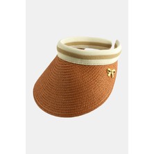Popüler Sepet Fiyong Kasketli Hasır Plaj Şapkası