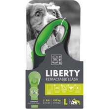M-Pets Lıberty Otomatik Gezdirme Şerit 8mt/green (L)