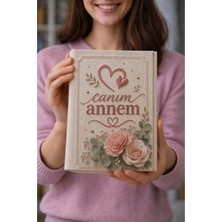 hg home&game Anneler Günü Temalı Baskılı Bez Kitap Kılıfı, Kitap Kabı, Kitap Koruyucu Kılıf, Kitap Çantası Model1