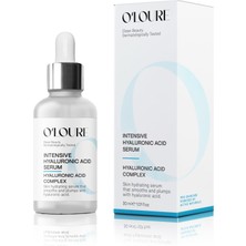 O'loure Beauty Intensive Hyaluronic Acid Serum Hyalüronik Asit Serum, Yoğun Nemlendirici, Tüm Cilt Tipleri Için, Yaşlanma Karşıtı, Yüz Için, Parfümsüz, Paraben Içermeyen, 30ML