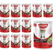 Die Grup 400 Gramlık Tavuk Ciğerli Pate, 12 Adet Paketlenmiş Kedi Maması