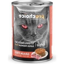 Die Grup Kısırlaştırılmış Kediler Için Tahılsız Kuzu Etli Yaş Mama, 400 G