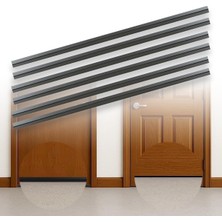 Kapı Altı Rüzgar Engelleyici 1 Metre, Kendinden Yapışkanlı Toz, Böcek ve Soğuk Hava Önleyici Şerit, 3,5 cm Genişlik Kapı Altı Izolasyon Bandı, Ses ve Isı Yalıtım Şeridi (6, Siyah)