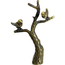 Royal Designs Ağaçtaki Küçük Kuşlar 7,62 cm Lamba Gölgeliği Için Lamba Tepesi, Antika Pirinç