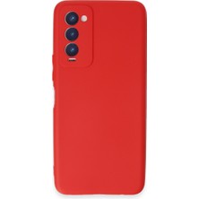 Bezos Camon 18 Kılıf First Silikon - Kırmızı