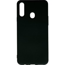 Bezos Galaxy A20S Kılıf Nano Içi Kadife Silikon - Siyah