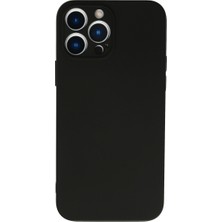 Bezos iPhone 13 Pro Kılıf Nano Içi Kadife Silikon - Siyah