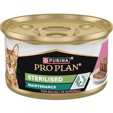 Die Grup Pro Plan Ton Balıklı ve Somonlu Kısırlaştırılmış Kedi Konservesi 85 gr