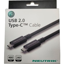 Die Grup Neutrik USB 2.0 Typce-C Kablo 1.5 M