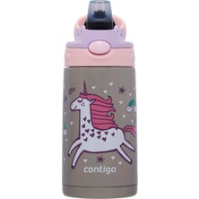 Die Grup Contigo Gizmo Flip Unicorn Çelik Çocuk Suluğu 420 ml Pembe