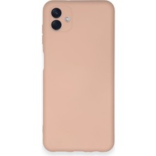 Bezos Galaxy A04 Kılıf Nano Içi Kadife Silikon - Pudra