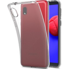 Bezos Galaxy A01 Core Kılıf Lüx Şeffaf Silikon