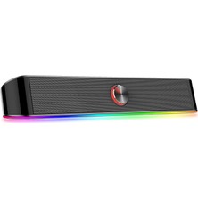 Die Grup Redragon Oyun Ses Barı GS560 Adiemus, Rgb, Kompakt Boyut, Mükemmel Ses, RED-GS560, Siyah