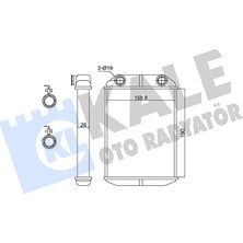 Die Grup Kale Kalorifer Radyatörü Al/brz Dacia Dokker, Lodgy 1.2, 1.5 Dci, 1.6 - Kal 346825