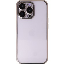 Bezos iPhone 14 Pro Max Kılıf Razer Lensli Silikon - Gold