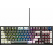 Die Grup Gameagle Numpadli Rgb Kablolu Mekanik Gaming Klavye, Double Shot Tuş Takımı, Anti-Ghosting, Örgülü Kablo, Dayanıklı Abs Gövde, 96 Tuşlu Mekanik Oyuncu Klavyesi Mavi Switch Kb-11