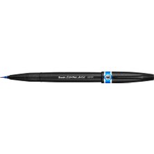 Pentel Sing Pen Brush Ince Uçlu Fırça Kalem A.mavi