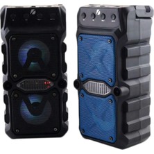 Die Grup Bluetooth Hoparlör Mikrofonlu Ses Bombası Speaker Müzik Çalar Rgb Işıklı Extra Bass Fm/sd/aux/flaş