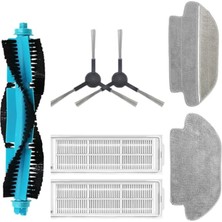 Die Grup Viomi V2-V3-V2 Pro-Viomi Se Robot Süpürge Uyumlu Yedek Hepa Filtre,fırça Mop Paspas Seti-Viomi Se,v2-V3-V2 Pro Uyumlu Hepa Filtre,fırça,mop Paspas Yenileme Yedek Seti-7 Parça
