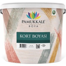 Pamukkale Silikonlu Tenis Kort Zemin Boyası 15 Lt Ral 1023 Trafik Sarısı